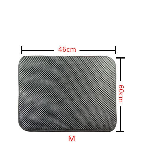 Double Layer Litter Cat Bed Pads Pet Cat Litter Mat Trapping Pets Litter Box Mat Pet Product Bed For Cats House Clean Mat - 95noo5