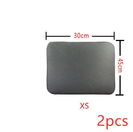Double Layer Litter Cat Bed Pads Pet Cat Litter Mat Trapping Pets Litter Box Mat Pet Product Bed For Cats House Clean Mat - 95noo5