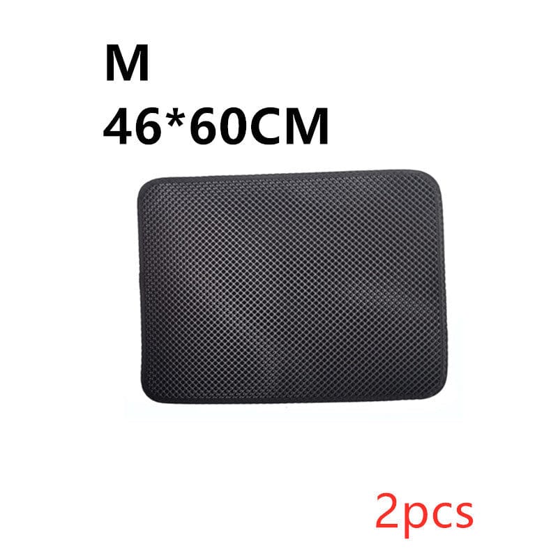Double Layer Litter Cat Bed Pads Pet Cat Litter Mat Trapping Pets Litter Box Mat Pet Product Bed For Cats House Clean Mat - 95noo5