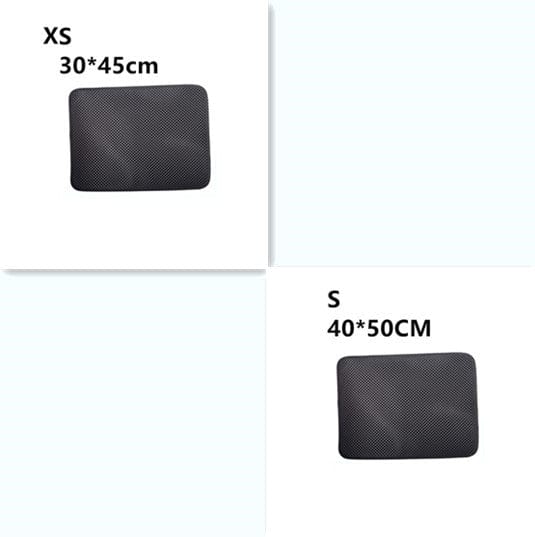 Double Layer Litter Cat Bed Pads Pet Cat Litter Mat Trapping Pets Litter Box Mat Pet Product Bed For Cats House Clean Mat - 95noo5