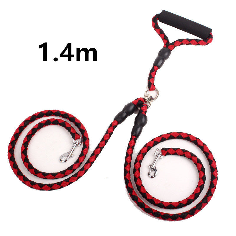 Double-Ended Dog Lead – Training & Walking Pet Leash - 95noo5