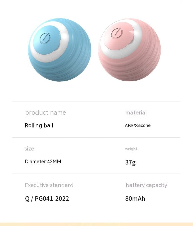 Automatic Moving Bouncing Rolling Ball Smart Cat Toy Ball Self-Moving Kitten Toy For Indoor Cat Kitten - 95noo5