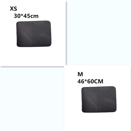 Double Layer Litter Cat Bed Pads Pet Cat Litter Mat Trapping Pets Litter Box Mat Pet Product Bed For Cats House Clean Mat - 95noo5