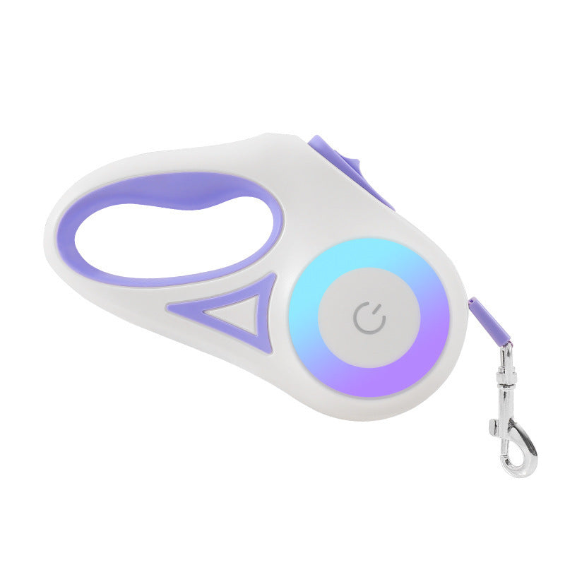 Dog Leash Retractable Leash And Dog Collar Spotlight Automatic Pet Dog Cat Traction Rope For Small Medium Dogs Pet Product - 95noo5