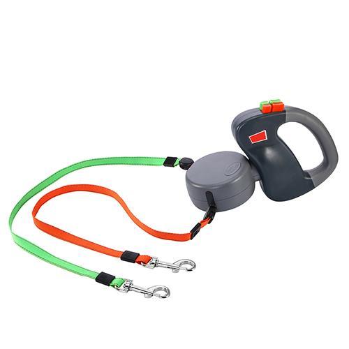 Retractable Dual Pet Dog Walking Leash - 95noo5