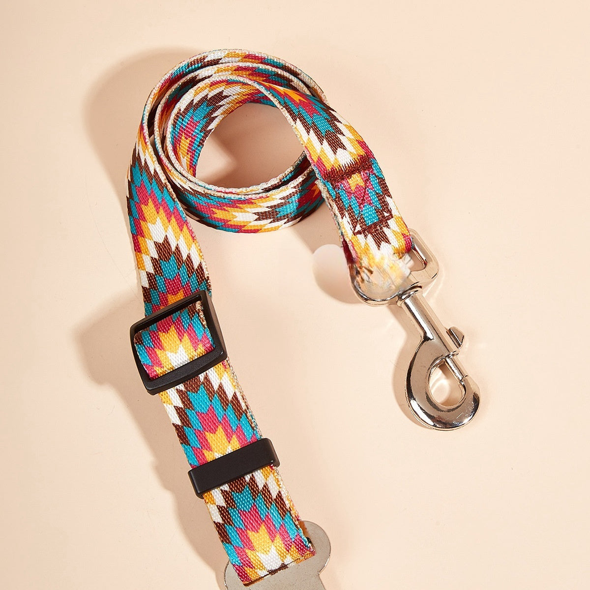 New Printed Pet Car Seat Belt Dog Hand Holding Rope Nylon Car Pet Supplies - 95noo5
