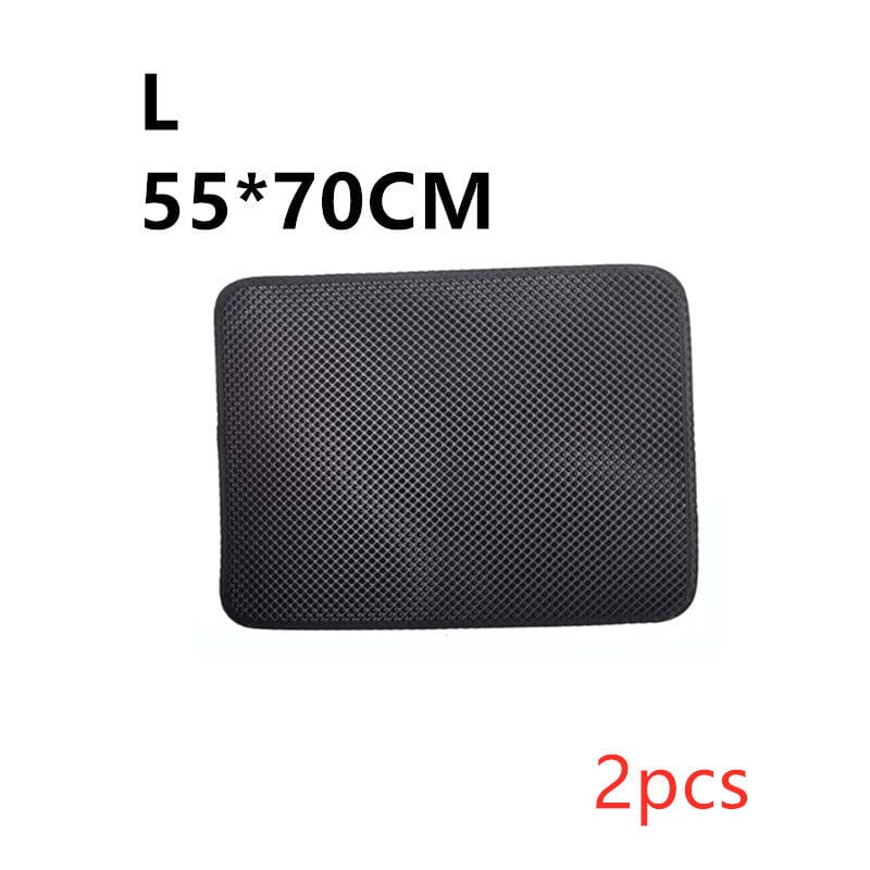 Double Layer Litter Cat Bed Pads Pet Cat Litter Mat Trapping Pets Litter Box Mat Pet Product Bed For Cats House Clean Mat - 95noo5