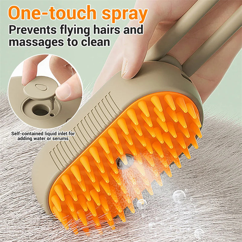 Cat Steam Brush Steamy Dog Brush 3 In 1 Electric Spray Cat Hair Brushes For Massage Pet Grooming Comb Hair Removal Combs Pet Products - 95noo5