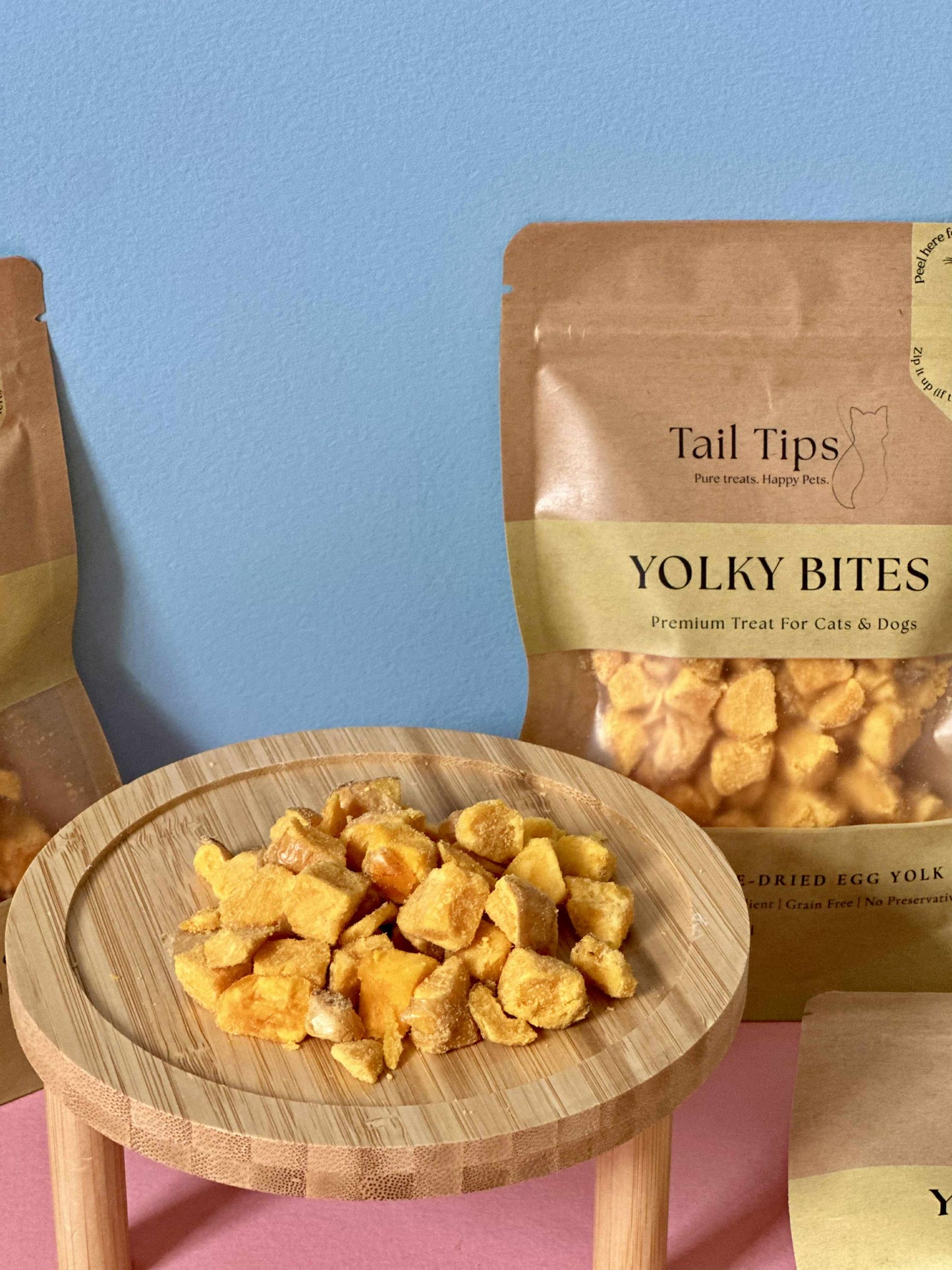 "Yolky Bites" 100% Freeze-Dried Egg Yolk- 40g Pouch - 95noo5