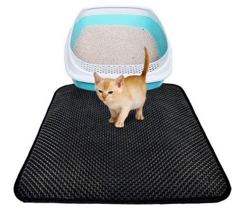 Double Layer Litter Cat Bed Pads Pet Cat Litter Mat Trapping Pets Litter Box Mat Pet Product Bed For Cats House Clean Mat - 95noo5