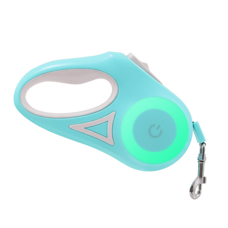 Dog Leash Retractable Leash And Dog Collar Spotlight Automatic Pet Dog Cat Traction Rope For Small Medium Dogs Pet Product - 95noo5