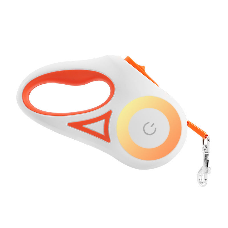 Dog Leash Retractable Leash And Dog Collar Spotlight Automatic Pet Dog Cat Traction Rope For Small Medium Dogs Pet Product - 95noo5