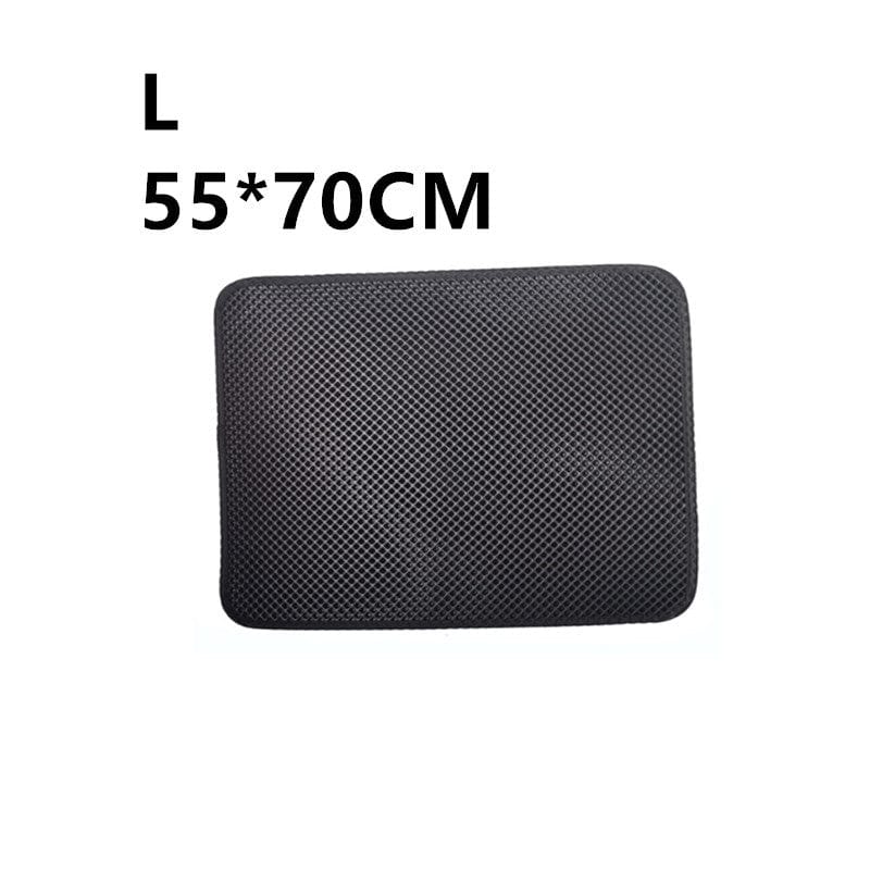 Double Layer Litter Cat Bed Pads Pet Cat Litter Mat Trapping Pets Litter Box Mat Pet Product Bed For Cats House Clean Mat - 95noo5