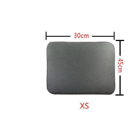 Double Layer Litter Cat Bed Pads Pet Cat Litter Mat Trapping Pets Litter Box Mat Pet Product Bed For Cats House Clean Mat - 95noo5