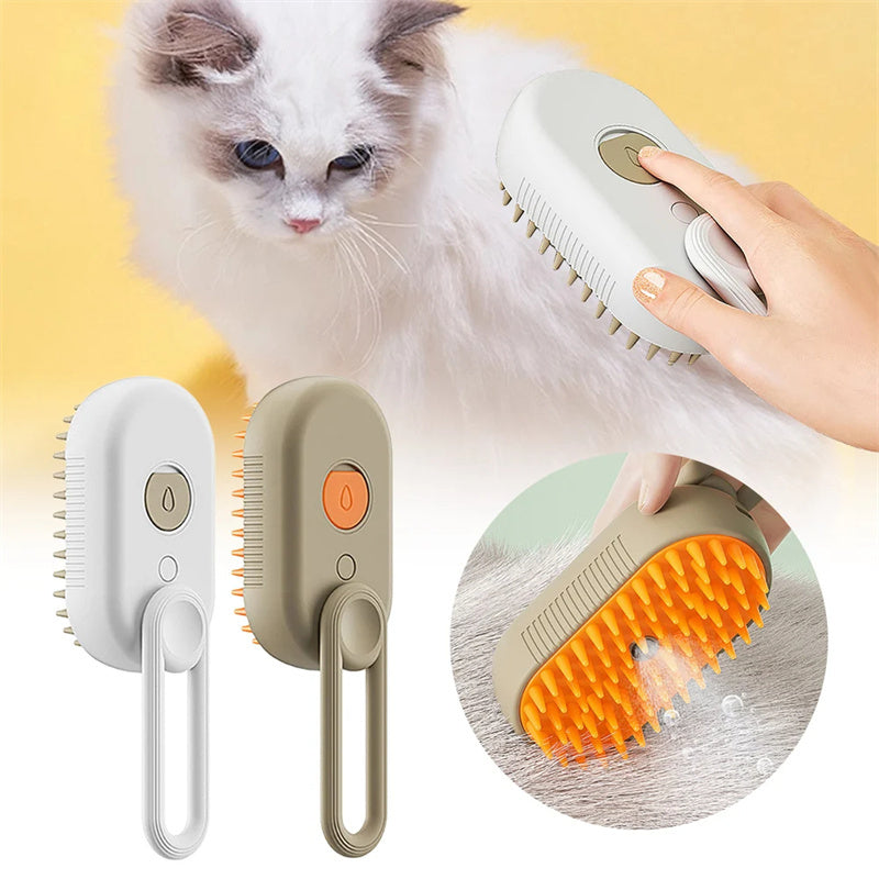 Cat Steam Brush Steamy Dog Brush 3 In 1 Electric Spray Cat Hair Brushes For Massage Pet Grooming Comb Hair Removal Combs Pet Products - 95noo5
