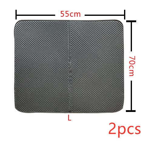 Double Layer Litter Cat Bed Pads Pet Cat Litter Mat Trapping Pets Litter Box Mat Pet Product Bed For Cats House Clean Mat - 95noo5