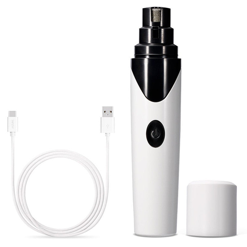 USB Rechargeable Pet Nail Grinder – Quiet Electric Dog & Cat Clipper - 95noo5
