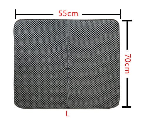 Double Layer Litter Cat Bed Pads Pet Cat Litter Mat Trapping Pets Litter Box Mat Pet Product Bed For Cats House Clean Mat - 95noo5