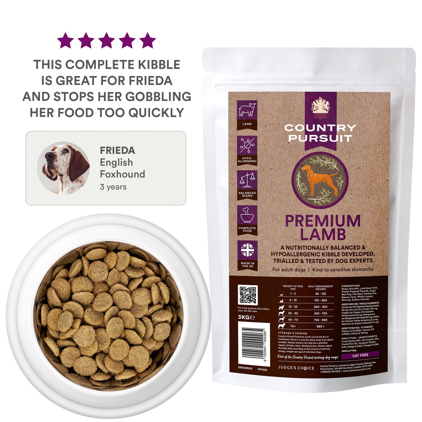 Country Pursuit Lamb, Rice & Tripe - Premium Range - 95noo5