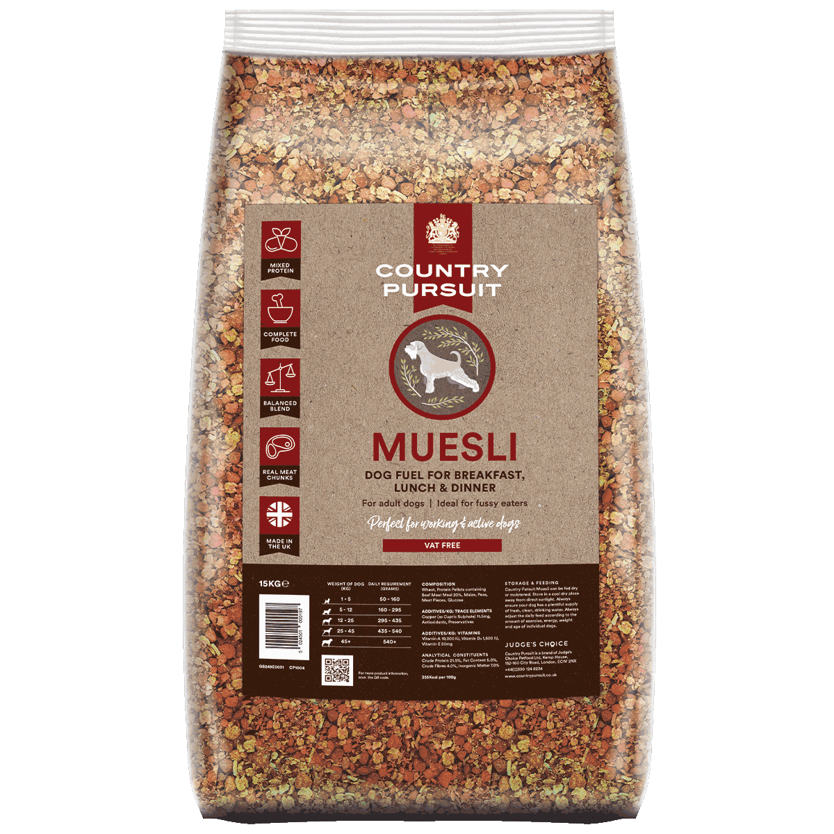 Muesli Moist Mix Adult Dry Dog Food - 95noo5