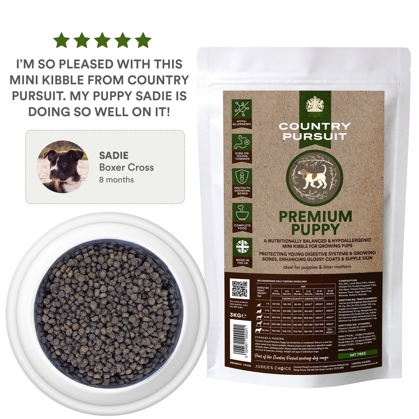 Premium Puppy Dry Dog Food - 95noo5