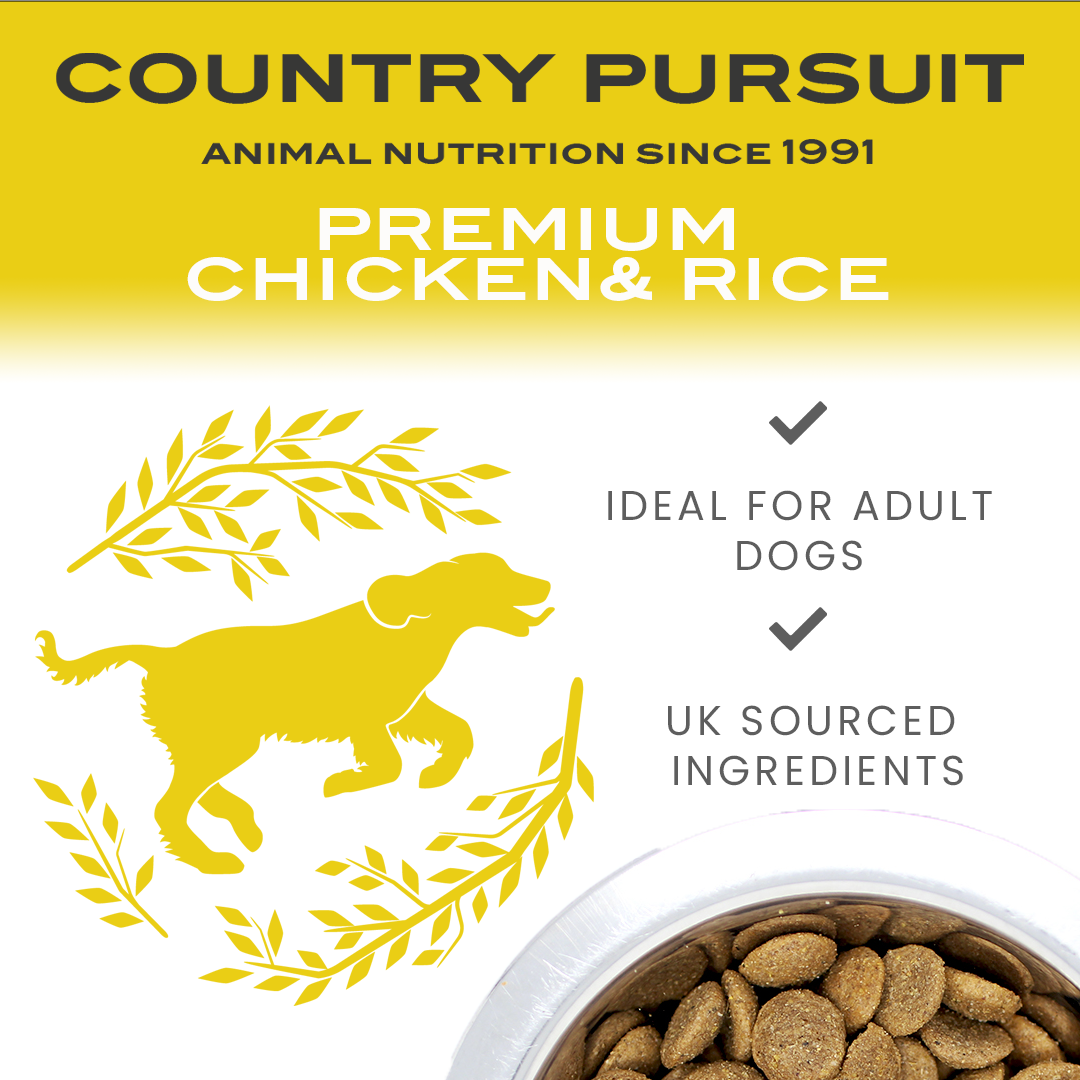Premium Chicken & Rice Adult Dry Dog Food - 95noo5