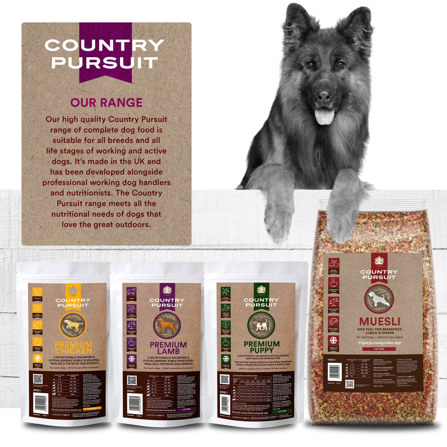 Country Pursuit Lamb, Rice & Tripe - Premium Range - 95noo5
