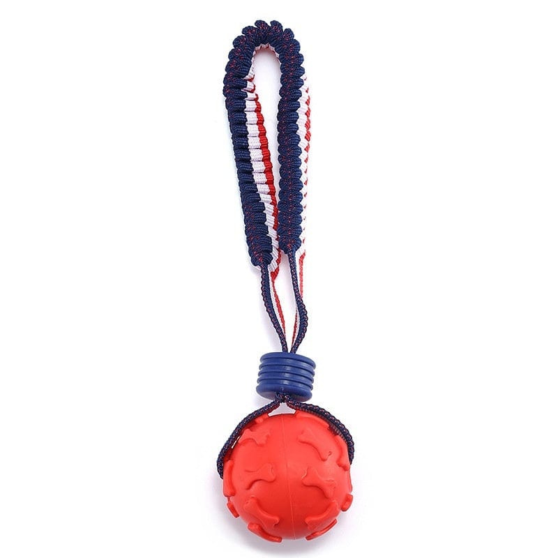 Interactive Dog Toy Ball Interactive Teether With Rope Dog Ball Pet Supplies Chewing Ball Training For Living Room Lake Beach Pets Products - 95noo5
