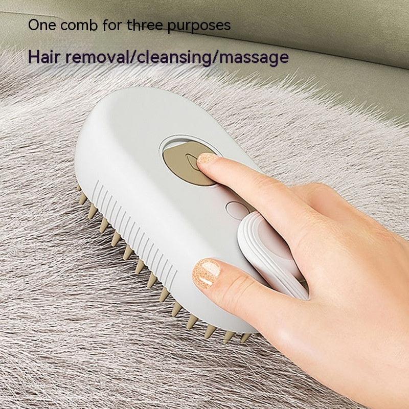 Cat Steam Brush Steamy Dog Brush 3 In 1 Electric Spray Cat Hair Brushes For Massage Pet Grooming Comb Hair Removal Combs Pet Products - 95noo5