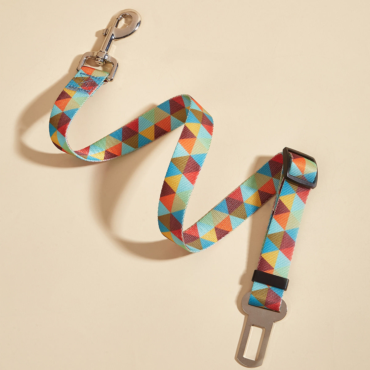New Printed Pet Car Seat Belt Dog Hand Holding Rope Nylon Car Pet Supplies - 95noo5