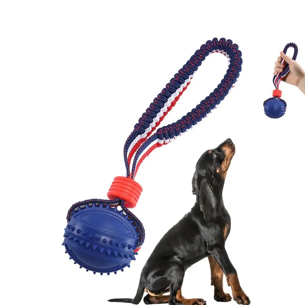 Interactive Dog Toy Ball Interactive Teether With Rope Dog Ball Pet Supplies Chewing Ball Training For Living Room Lake Beach Pets Products - 95noo5