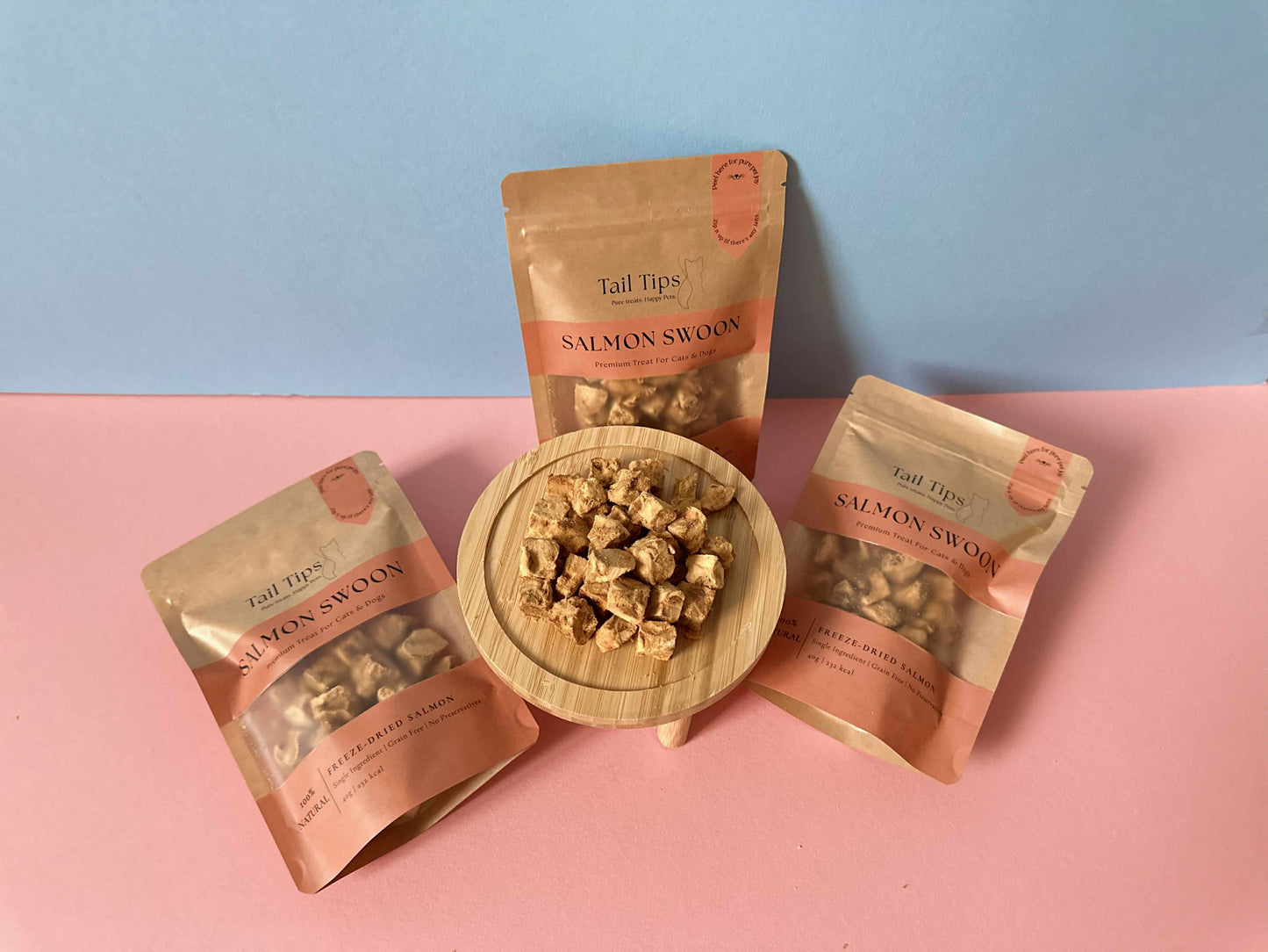 "Salmon Swoon" 100% Freeze-Dried Salmon- 40g Pouch - 95noo5