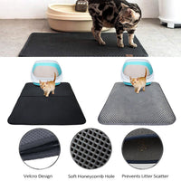 Double Layer Litter Cat Bed Pads Pet Cat Litter Mat Trapping Pets Litter Box Mat Pet Product Bed For Cats House Clean Mat - 95noo5