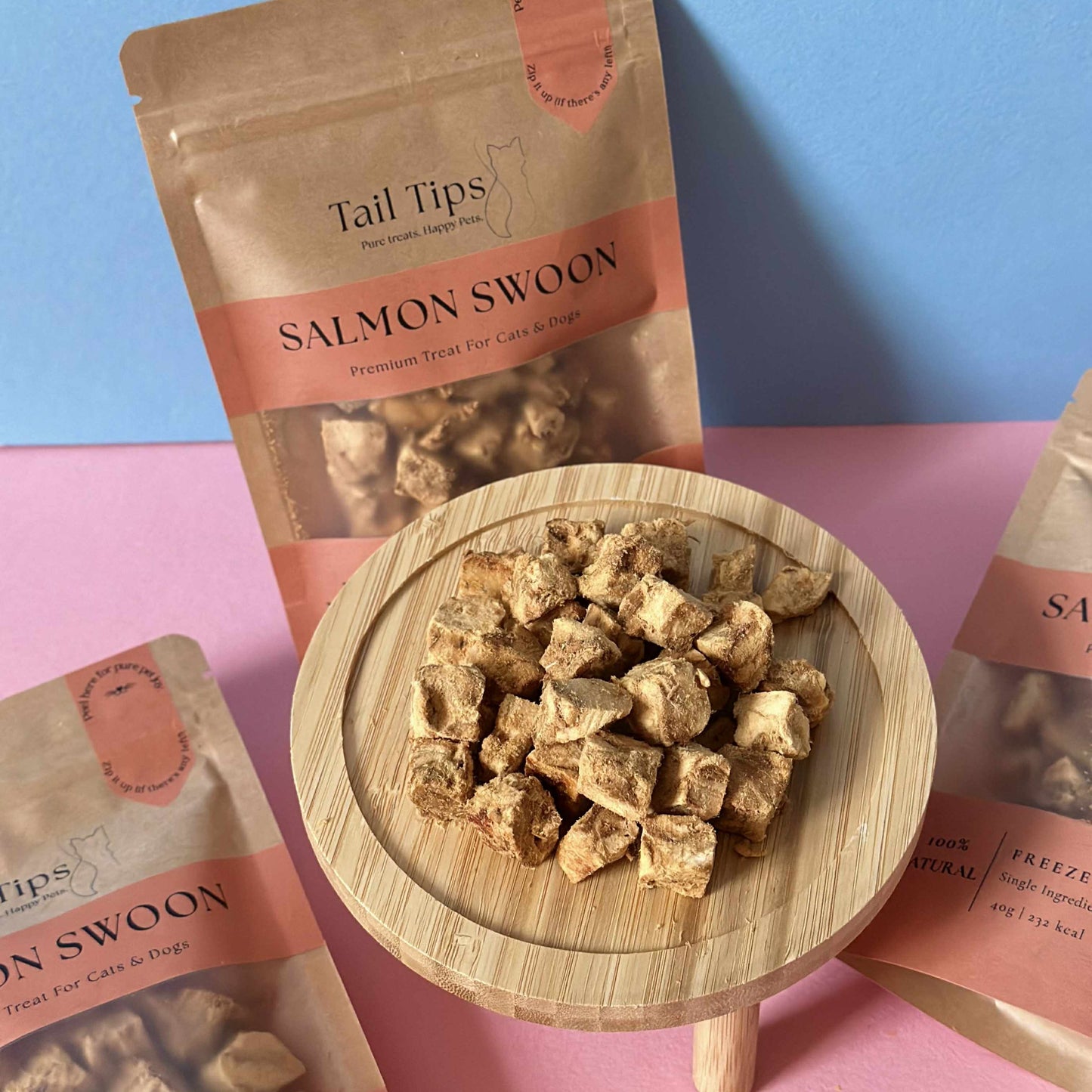 "Salmon Swoon" 100% Freeze-Dried Salmon- 40g Pouch - 95noo5