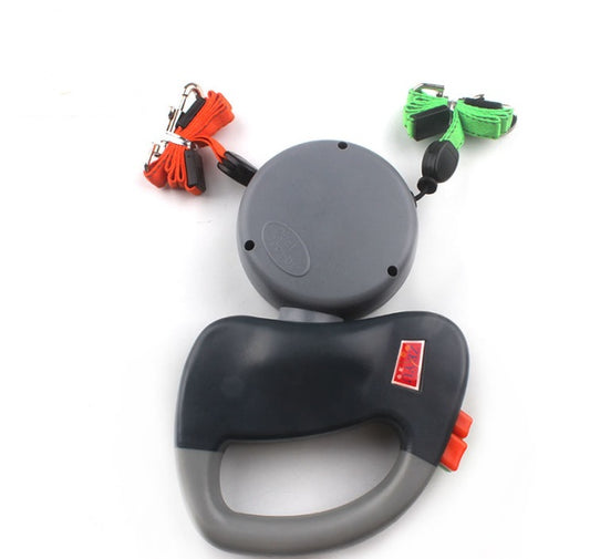 Retractable Dual Pet Dog Walking Leash - 95noo5