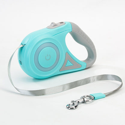 Dog Leash Retractable Leash And Dog Collar Spotlight Automatic Pet Dog Cat Traction Rope For Small Medium Dogs Pet Product - 95noo5