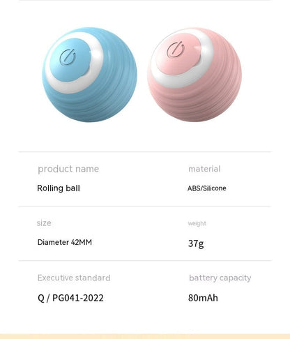 Automatic Moving Bouncing Rolling Ball Smart Cat Toy Ball Self-Moving Kitten Toy For Indoor Cat Kitten - 95noo5