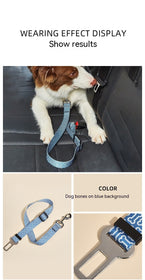 New Printed Pet Car Seat Belt Dog Hand Holding Rope Nylon Car Pet Supplies - 95noo5