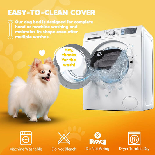 Pet Dog Bed Cat Beds Luxury Soft Washable Puppy Cushion Warm Pet Basket- 90  70CM - 95noo5