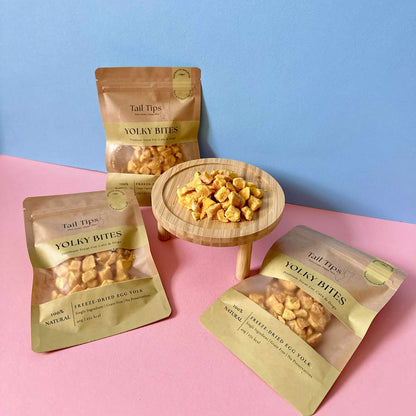 Tail Tips Taster Pack- Salmon, Duck, Chicken, Chicken Liver & Egg Yolk - 95noo5