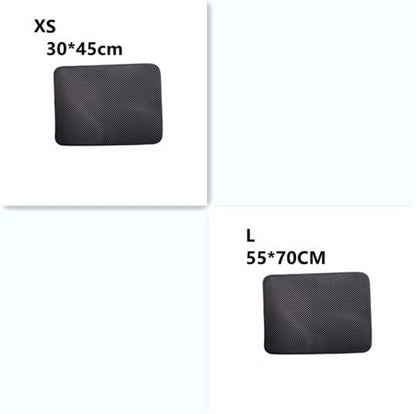 Double Layer Litter Cat Bed Pads Pet Cat Litter Mat Trapping Pets Litter Box Mat Pet Product Bed For Cats House Clean Mat - 95noo5
