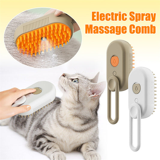Cat Steam Brush Steamy Dog Brush 3 In 1 Electric Spray Cat Hair Brushes For Massage Pet Grooming Comb Hair Removal Combs Pet Products - 95noo5