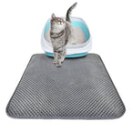 Double Layer Litter Cat Bed Pads Pet Cat Litter Mat Trapping Pets Litter Box Mat Pet Product Bed For Cats House Clean Mat - 95noo5
