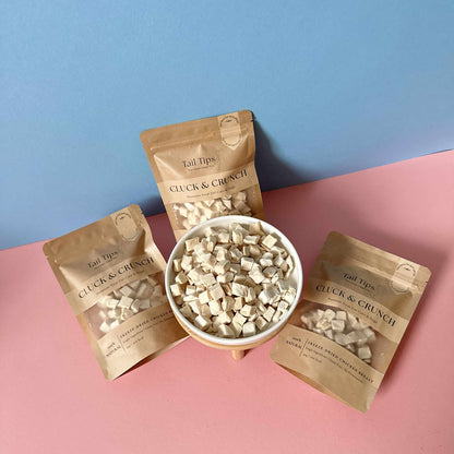 "Cluck & Crunch" 100% Freeze-Dried Chicken- 50g Pouch - 95noo5