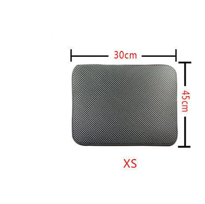 Double Layer Litter Cat Bed Pads Pet Cat Litter Mat Trapping Pets Litter Box Mat Pet Product Bed For Cats House Clean Mat - 95noo5