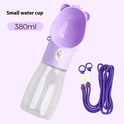 2 In 1 Portable Dog Water Bottle For Small Big Dogs Cat Outdoor - 95noo5
