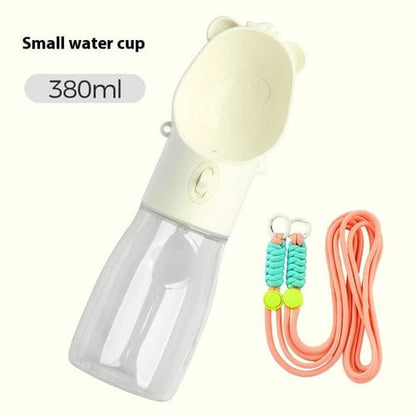 2 In 1 Portable Dog Water Bottle For Small Big Dogs Cat Outdoor - 95noo5